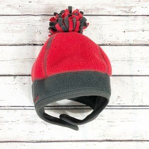 Old Navy Fleece Beanie - Red‎ and Gray Ohio State Colors - Size S